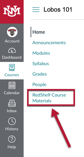 How To Access an eBook in RedShelf :: Canvas @ UNM | The University of ...